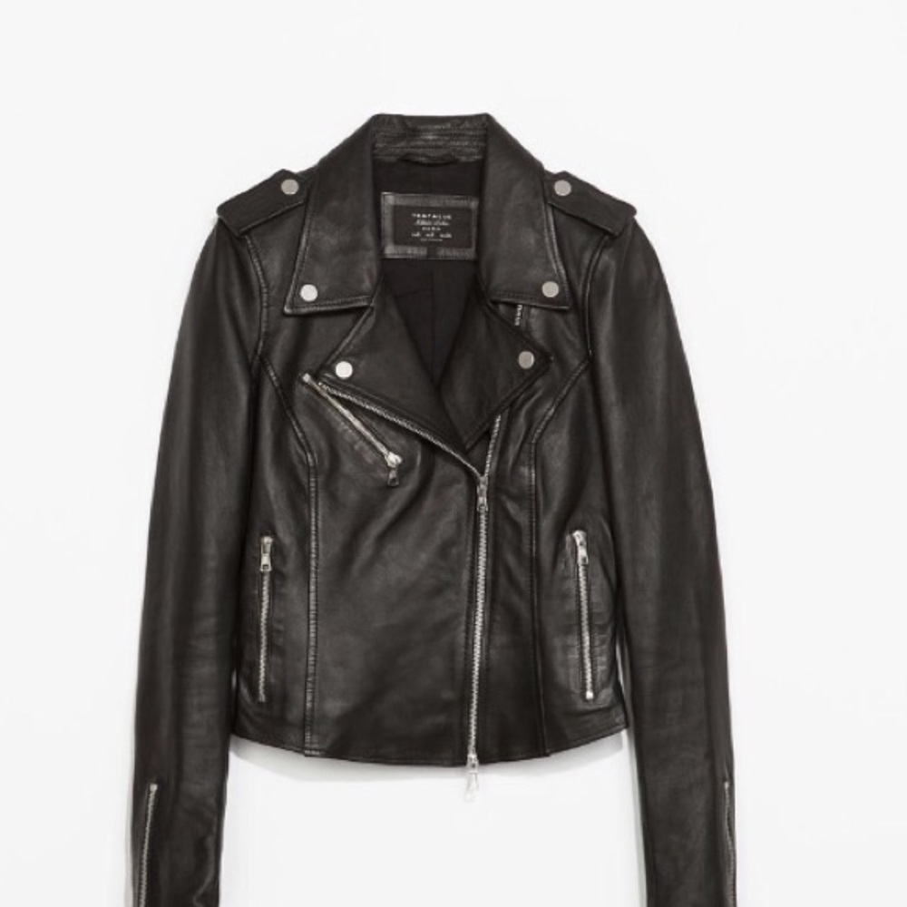 Zara Trufalac Leather Jacket